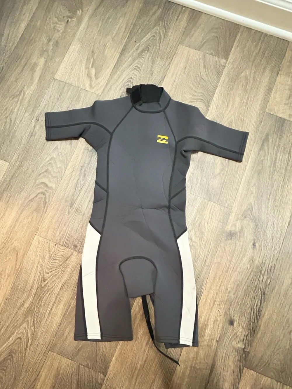 Billabong Black and White Kids Shorty Wetsuit